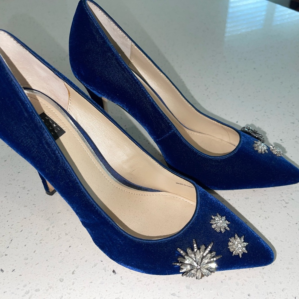 Black House White Market Velvet Heels